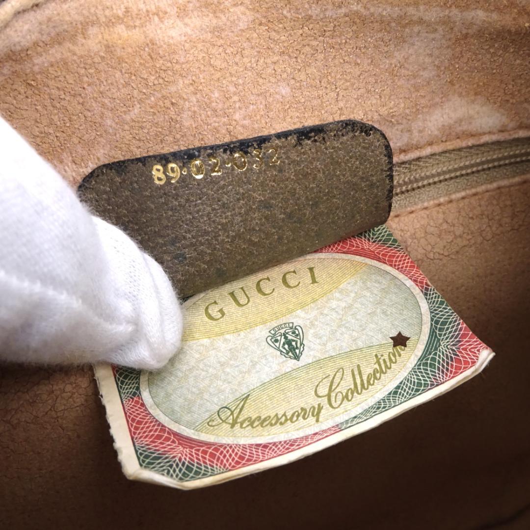 本物 ■グッチ■シェリーライン GG ベージュ PVC 斜めがけショルダーバッグ