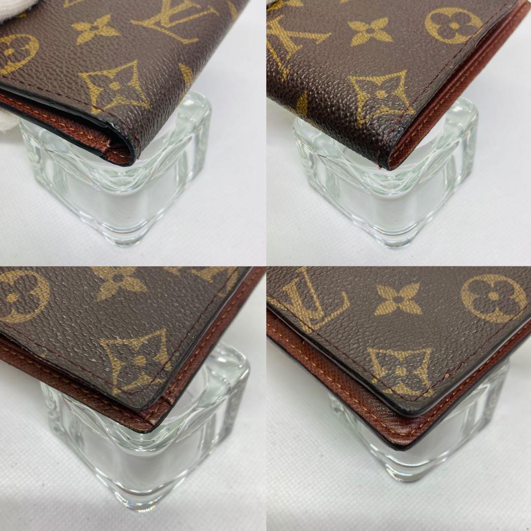 ルイヴィトン モノグラム ポルトフォイユ マルコ　二つ折り財布 茶色 863