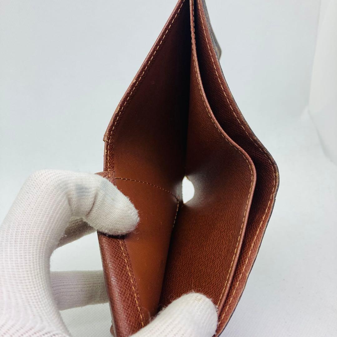 ルイヴィトン モノグラム ポルトフォイユ マルコ　二つ折り財布 茶色 863