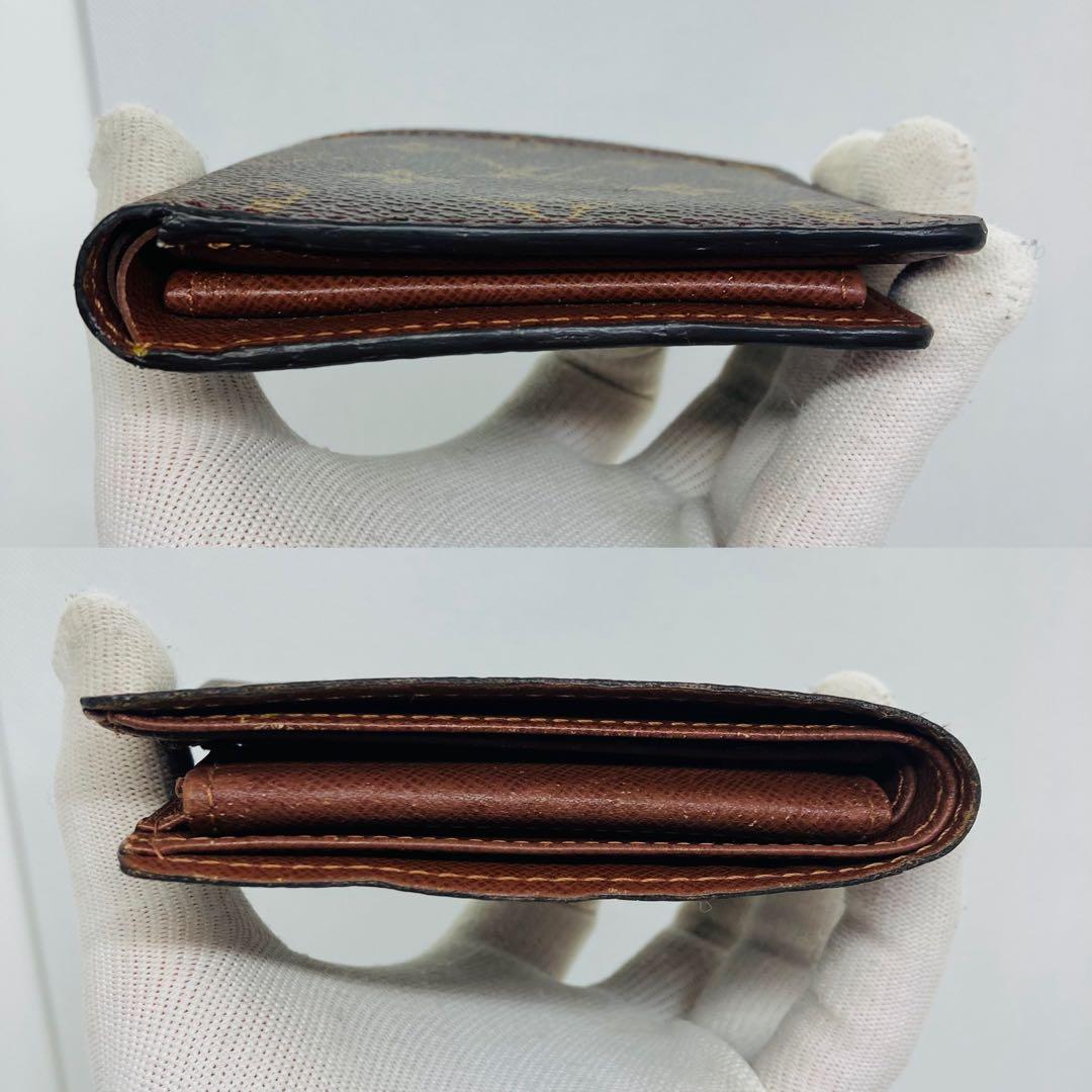 ルイヴィトン モノグラム ポルトフォイユ マルコ　二つ折り財布 茶色 863