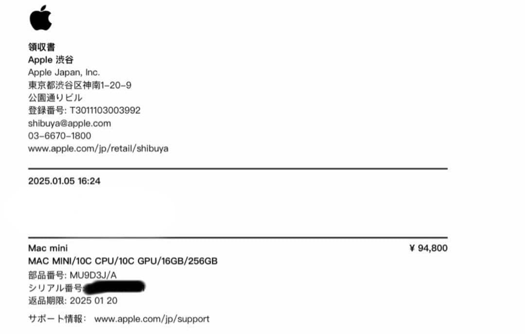 Apple Mac mini シルバー