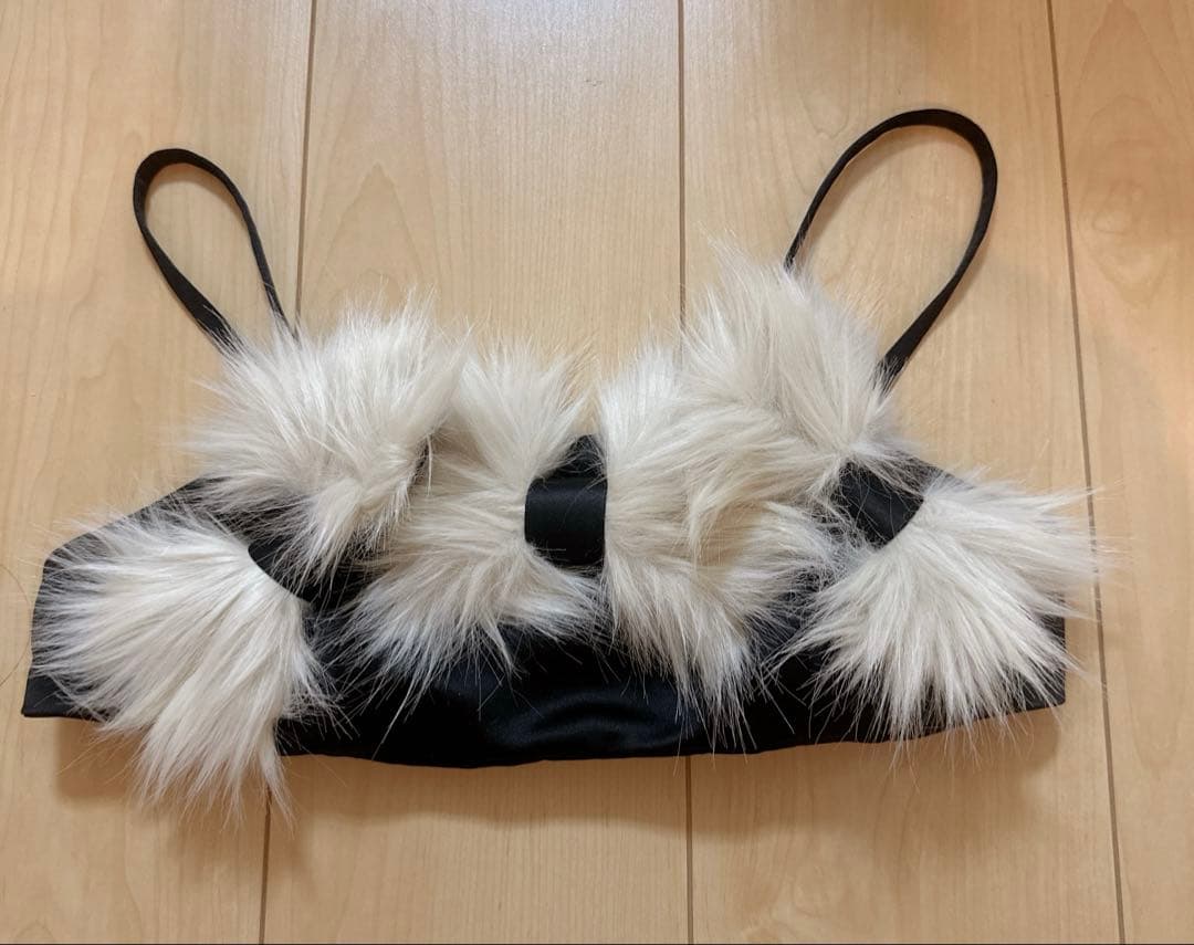 トップス SORIN Fur Ribbons Decorated Bustier