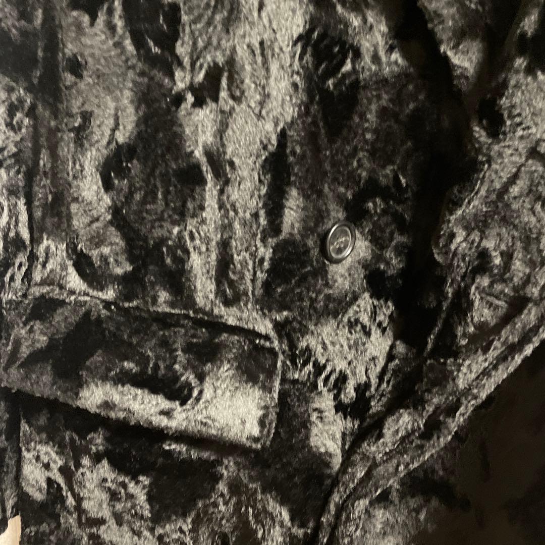 MM6 メゾンマルジェラ ファー ジャガード コート