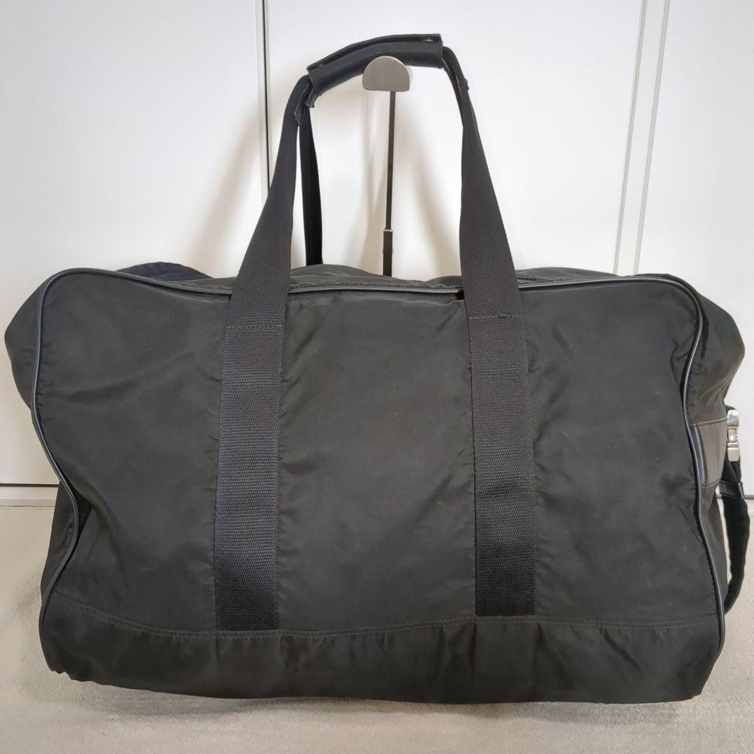 美品 PRADA ボストンバッグ 2way ブラック 三角ロゴ テスートナイロン