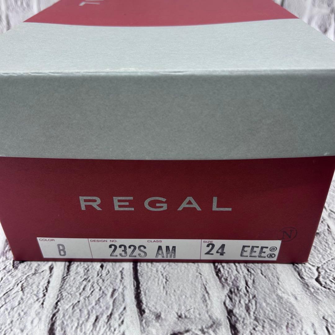 【未使用】REGAL ビジネスシューズ ストレートチップ 革靴 幅広 軽量 本革