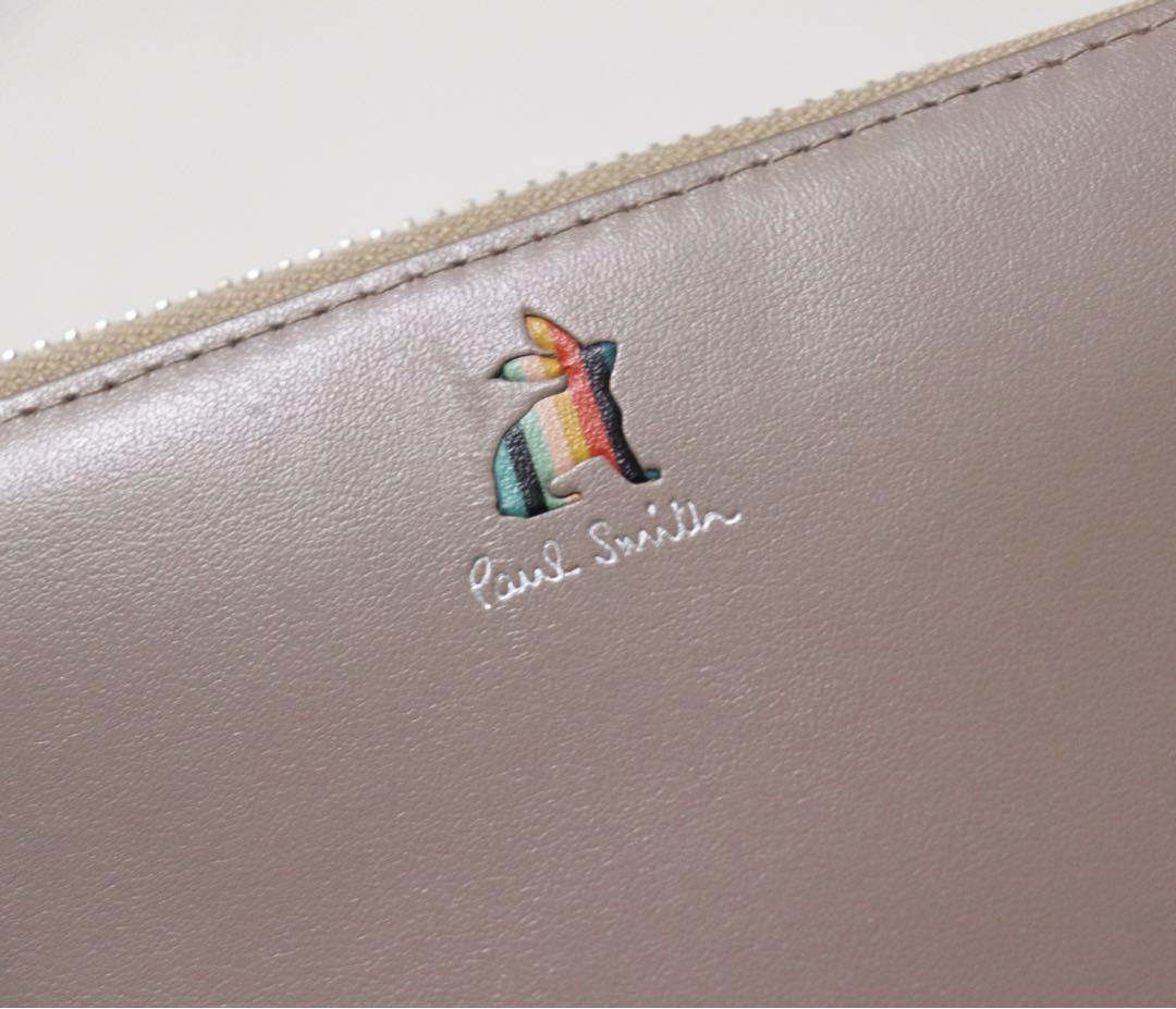 《ポールスミス》新品 ラッキーラビット レザーラウンドファスナー式長財布