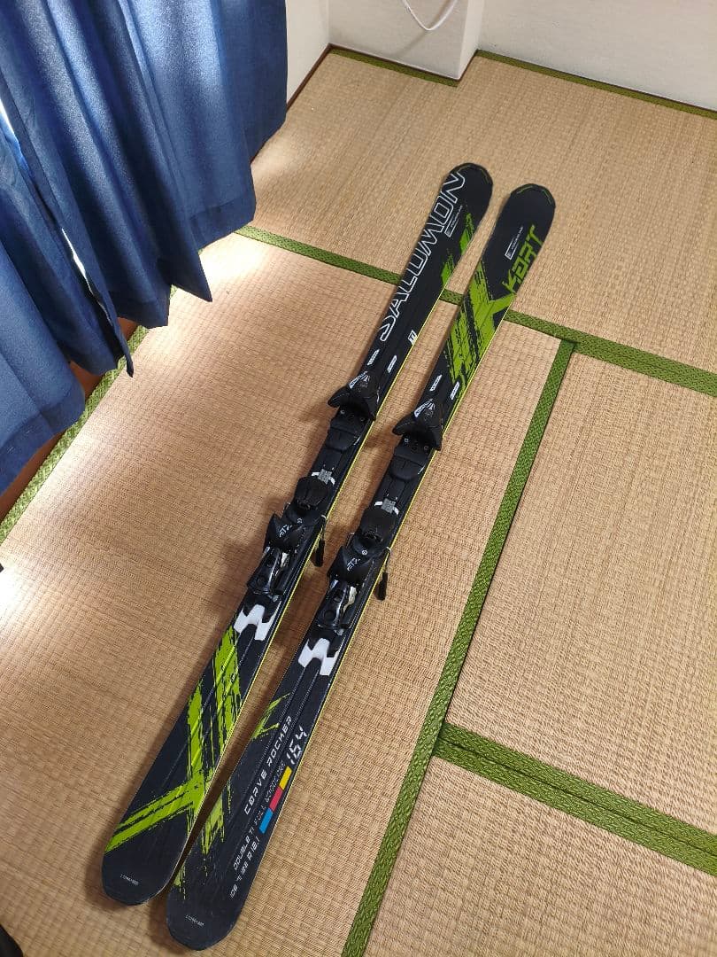 Salomon X Kart スキー 164cm ホワイト ポール 付き