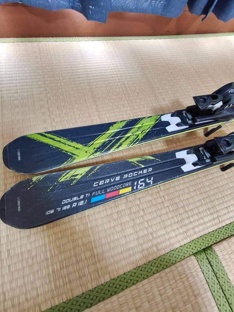 Salomon X Kart スキー 164cm ホワイト ポール 付き