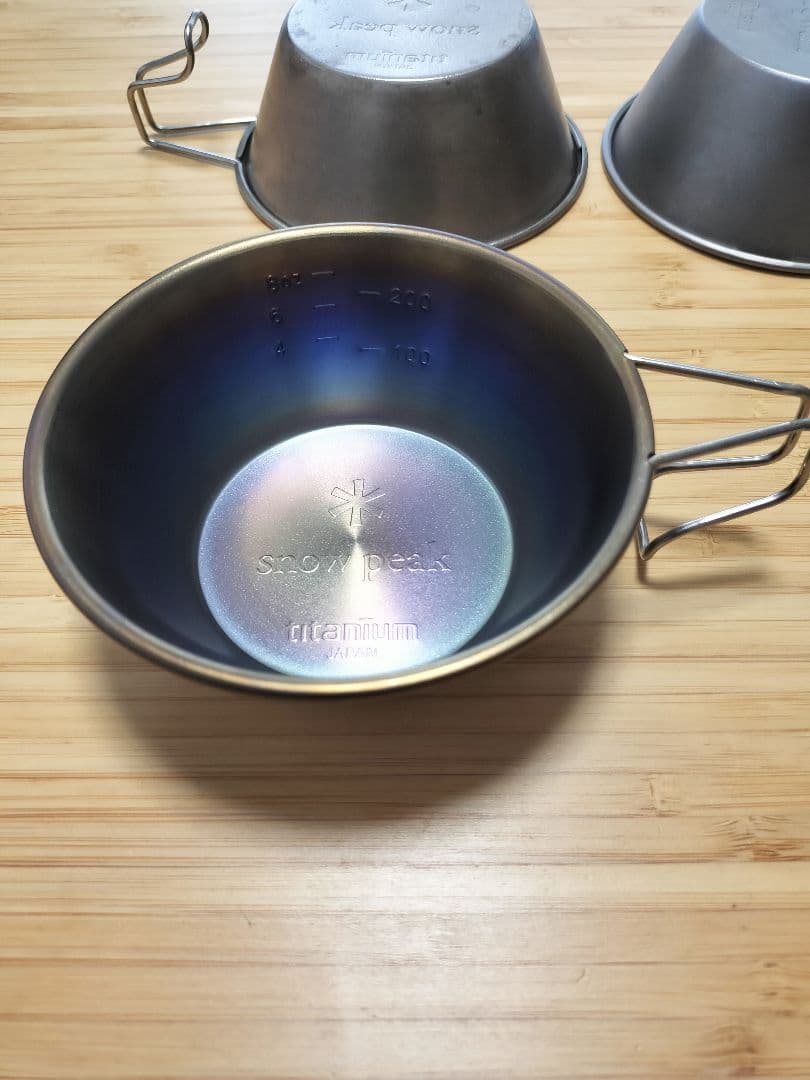  Peak シェラカップ 7個セット チタン製