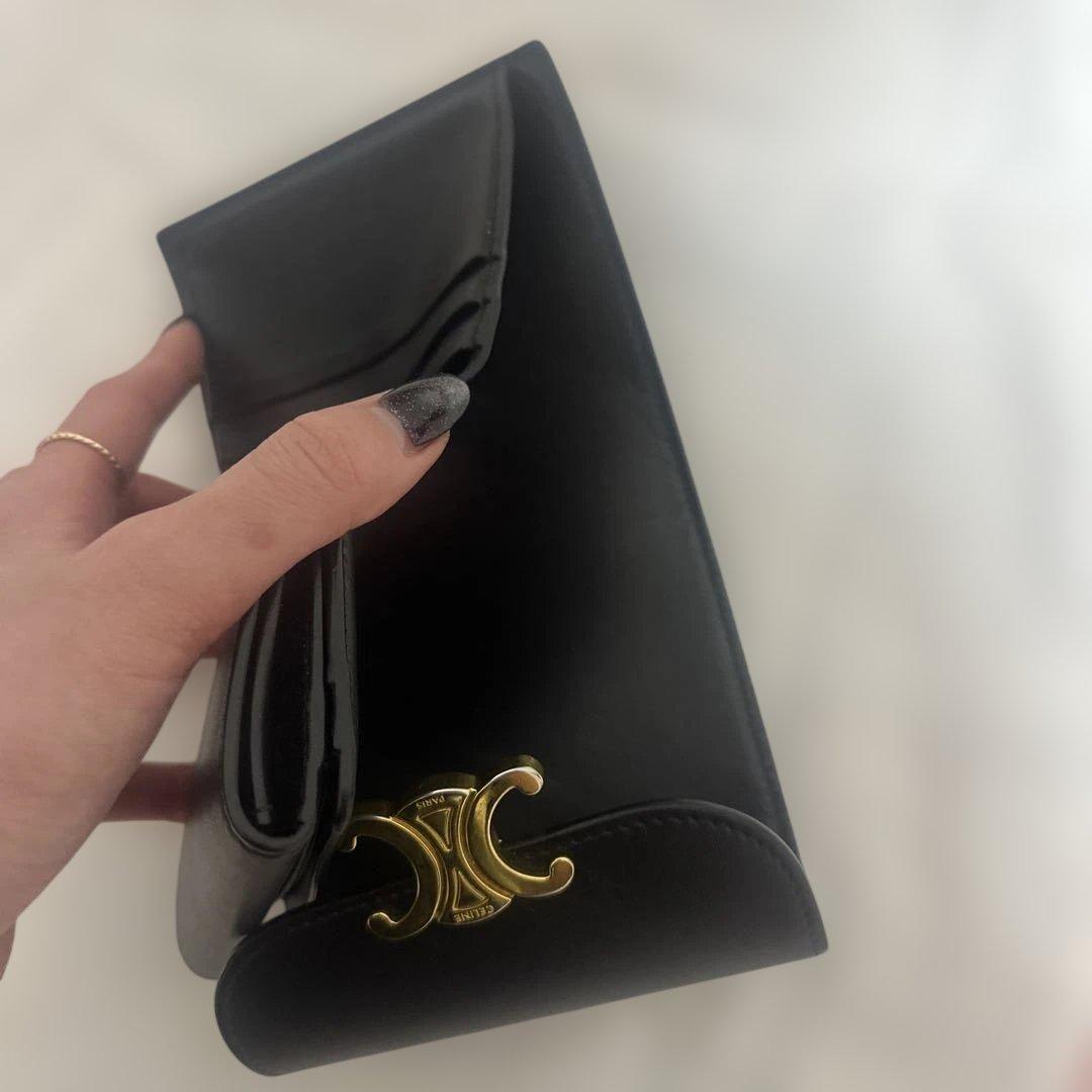CELINE 黒 三つ折り財布