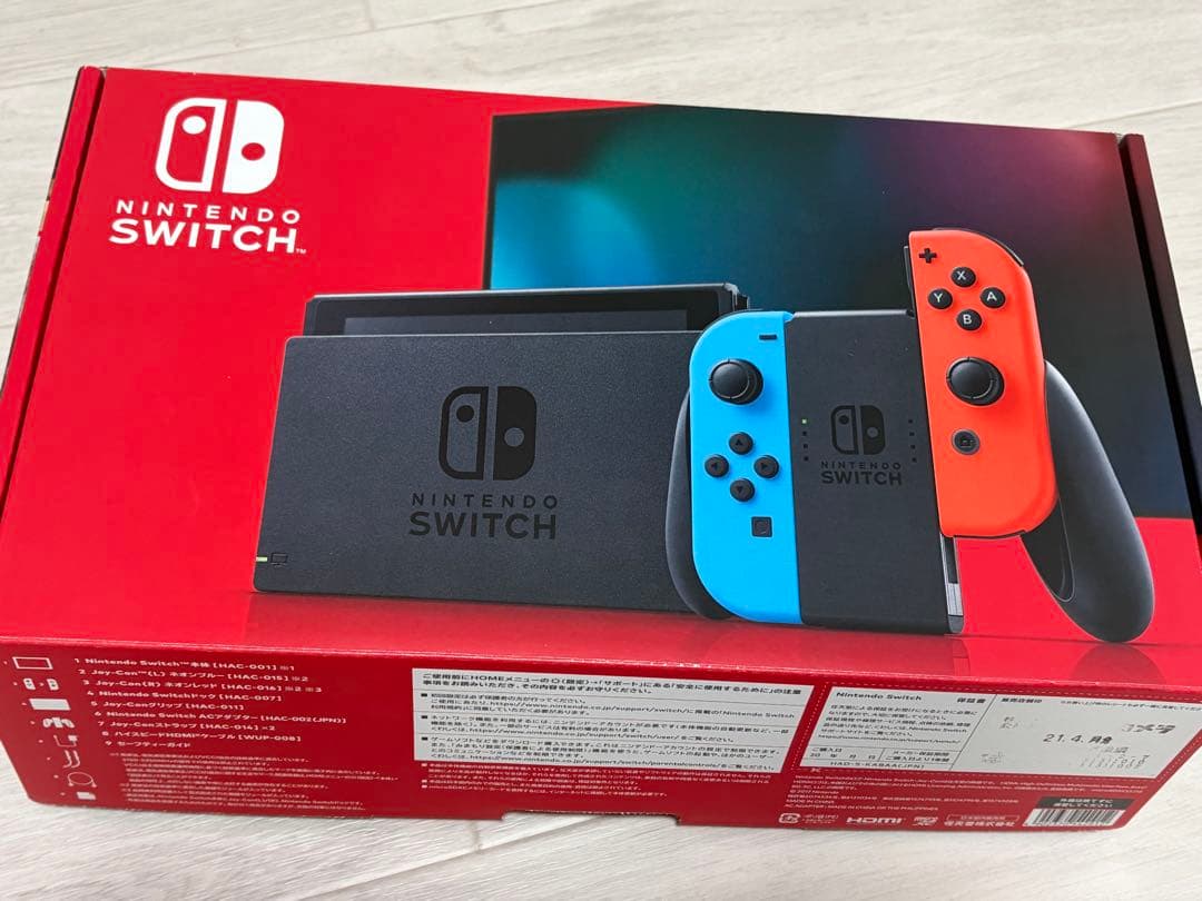 Nintendo Switch 本体 青/赤 Joy-Con 付属品付き