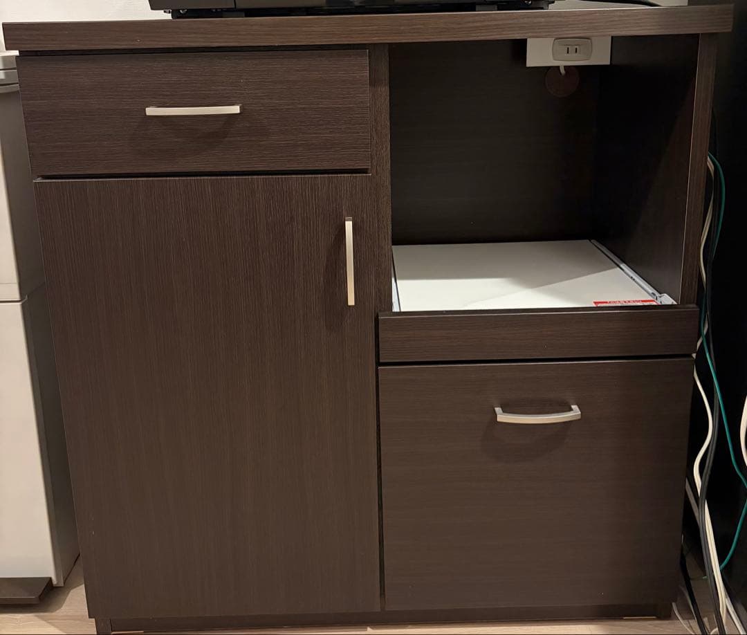 ニトリ　キッチンカウンター　コパン　ダークブラウン