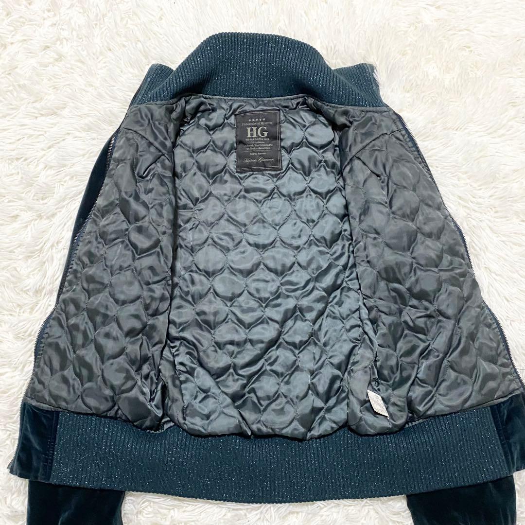 【極美品】ヒステリックグラマー ヒスガール ベロア スタジャン ブルゾン