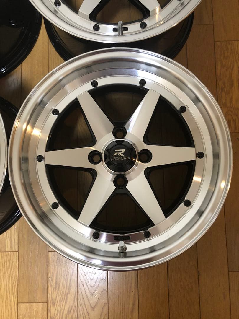 旧車・街道レーサー・暴走族 15×7J/＋30/PCD100 新品２本セット①
