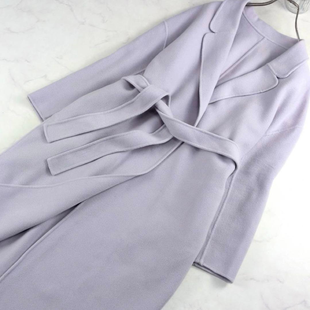 希少 3L✨ アンタイトル トスカーナ リバーロングコート マキシ丈 ベルト