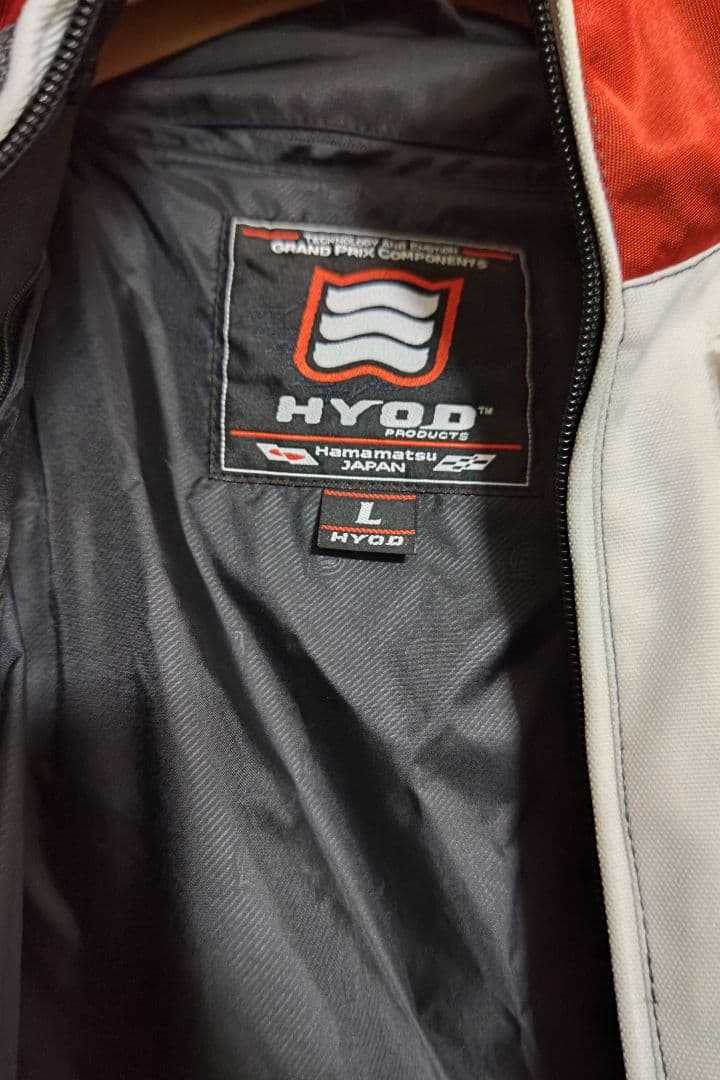 こじHYODフード付きメッシュジャケット グレー/オレンジメンズLサイズ