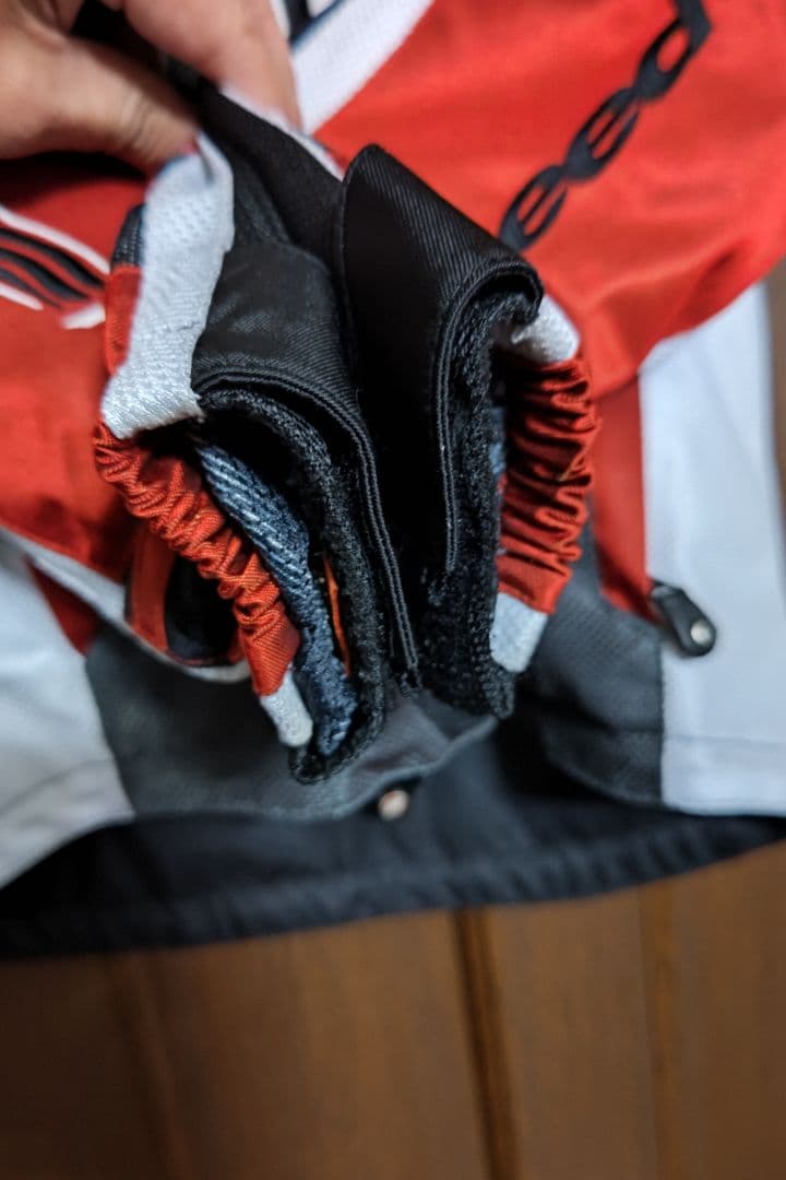 こじHYODフード付きメッシュジャケット グレー/オレンジメンズLサイズ