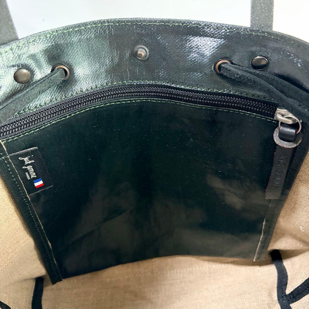 【極美品】現行モデル　ジャックゴム 　EMY エミー 　トートバック　グリーン