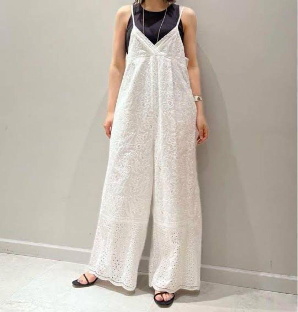 IENA イエナ レース オールインワン サロペット 白 美品