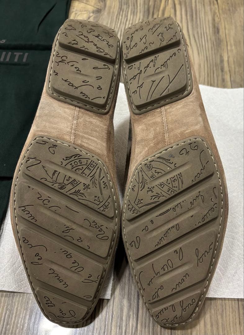 ベルルッティ　ロレンツォ　スエードローファー　サイズ9 28.5cm