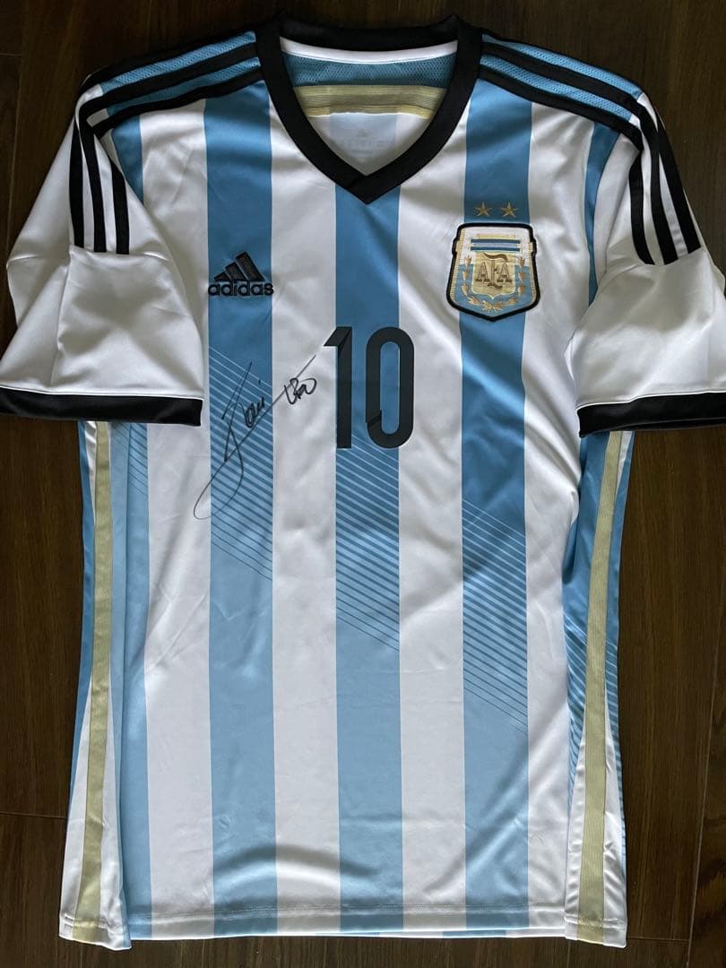 リオネル メッシ アルゼンチン代表 直筆サイン入り ユニフォーム バルセロナ