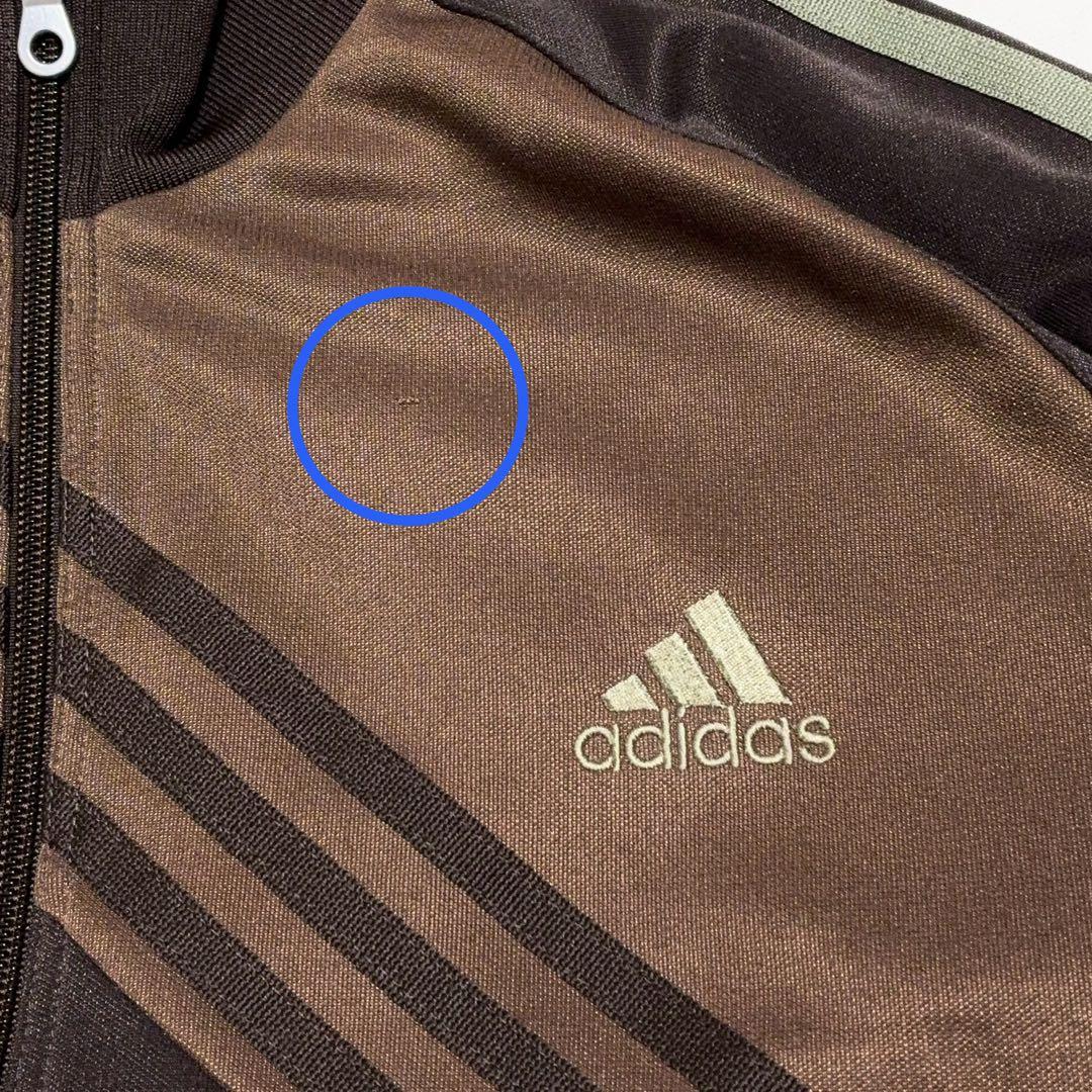 アディダス トラックジャケット ジャージ クレイジーパターン ブラウン サイズO