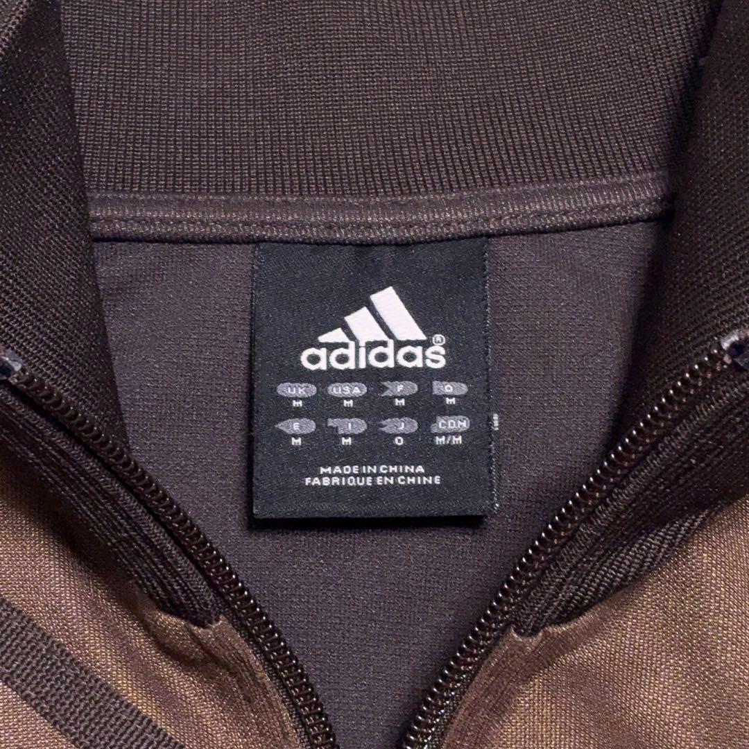 アディダス トラックジャケット ジャージ クレイジーパターン ブラウン サイズO