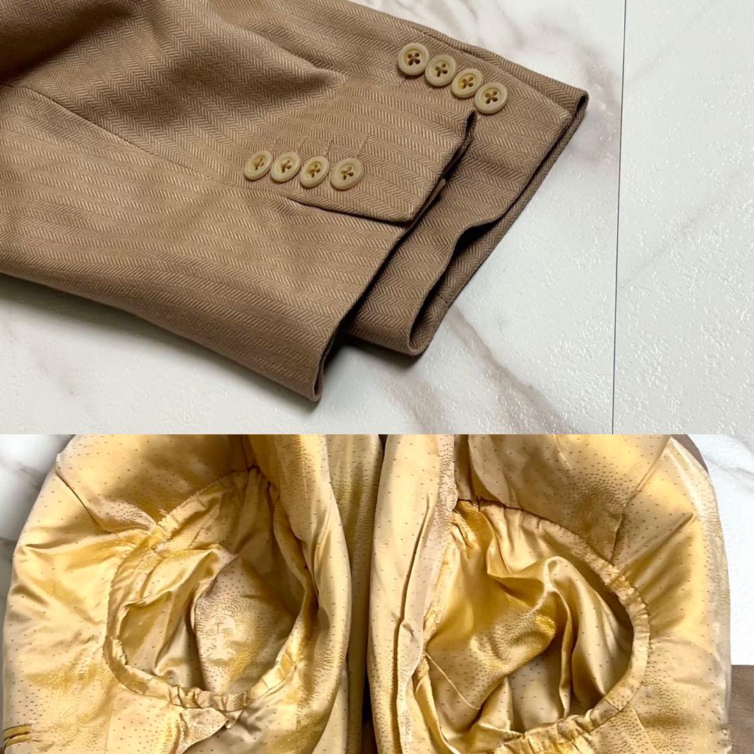 入手困難✨ ジャンニヴェルサーチ スーツ セットアップ ダブルブレスト 茶色系