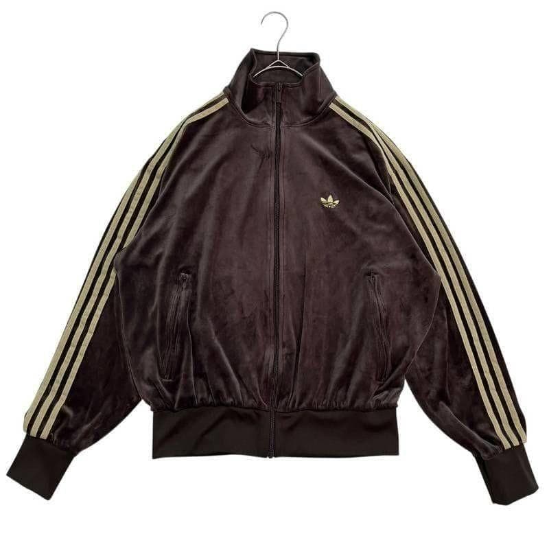 2741_1 adidas ファイヤーバード トラックトップ ベロア ブラウン