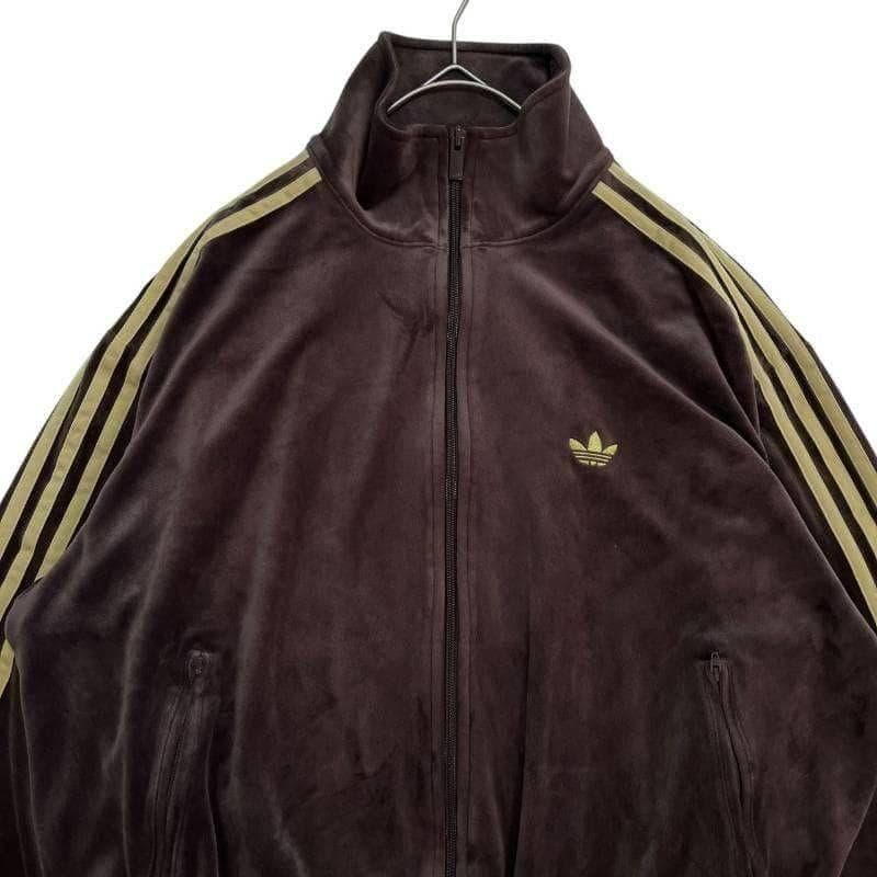 2741_1 adidas ファイヤーバード トラックトップ ベロア ブラウン