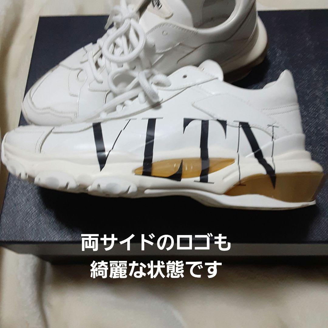 正規品 美品 VALENTINO スニーカー VLTN 厚底 ホワイト/ベージュ