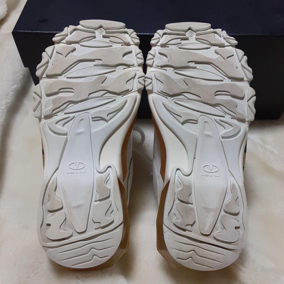 正規品 美品 VALENTINO スニーカー VLTN 厚底 ホワイト/ベージュ