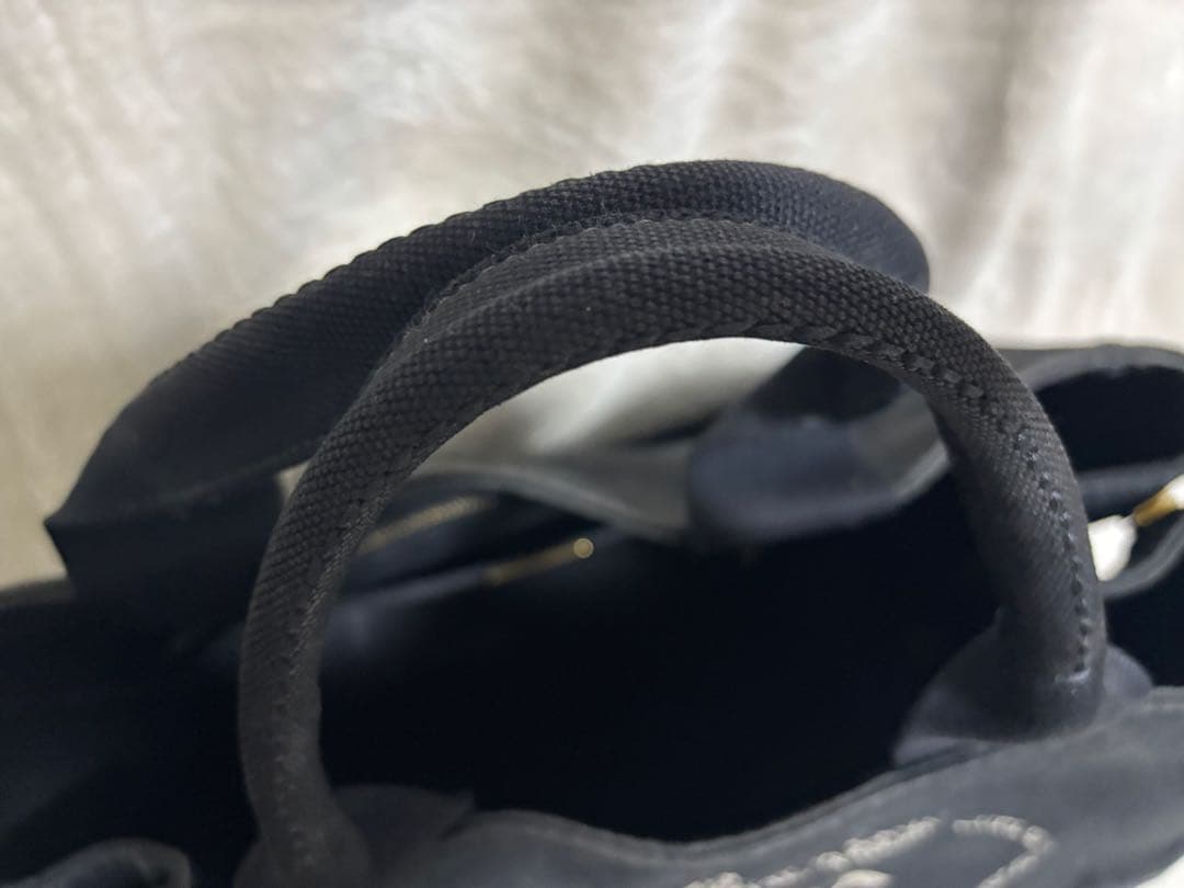 ✨ 【美品】PRADA カナパ M 黒 キャンバス ✨ 即購入可✨