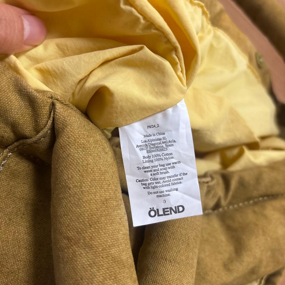 olend オレンドONA WASHED BAG マスタード