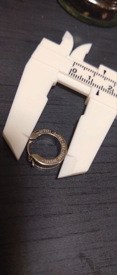 DIESEL シルバーリング型ピアス