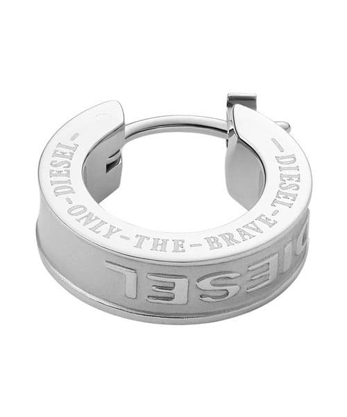 DIESEL シルバーリング型ピアス