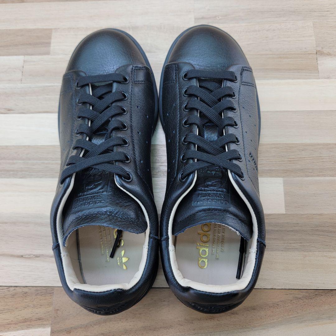 アディダス スタンスミス ラックス 本革 ブラック 黒 23.5センチ
