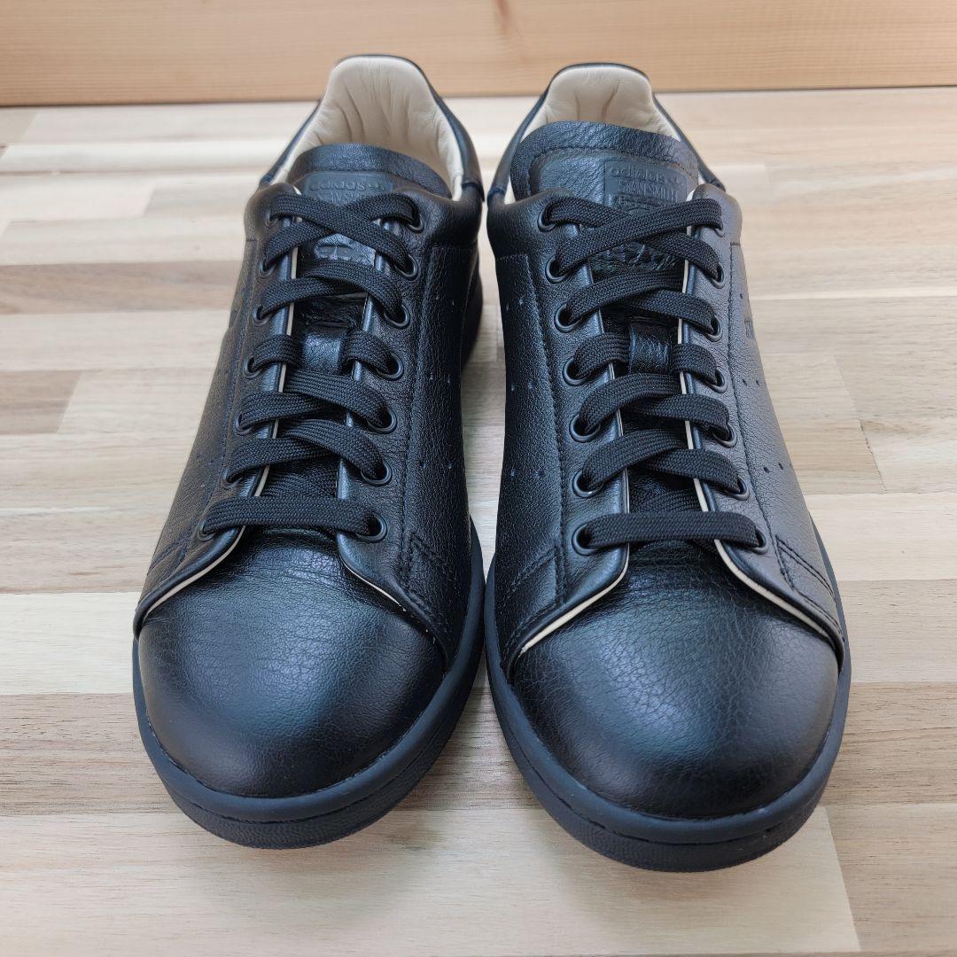 アディダス スタンスミス ラックス 本革 ブラック 黒 23.5センチ