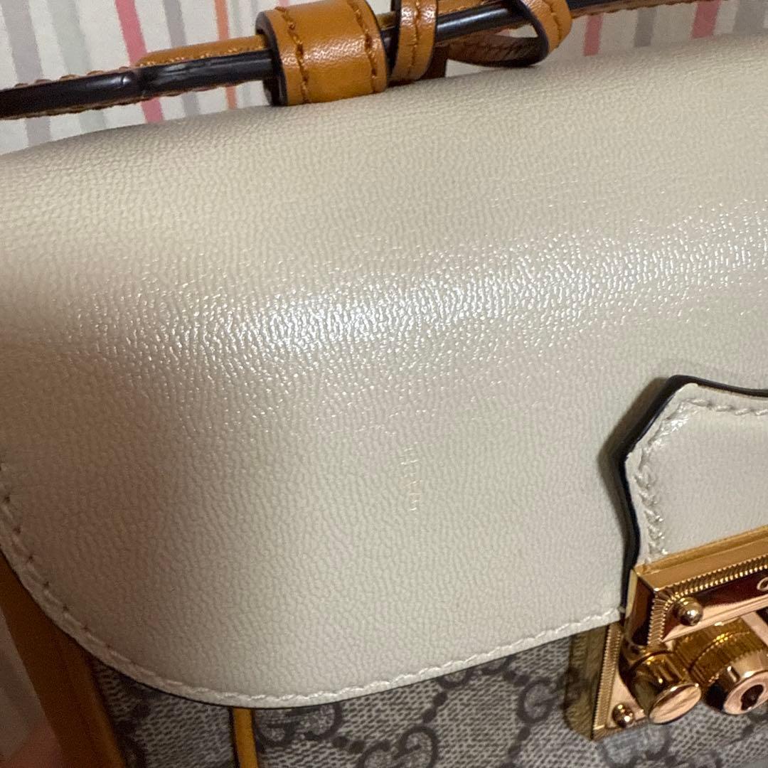 GUCCI ショルダーバッグ ホワイト グレー