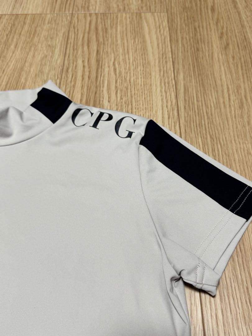 1回着用のみ美品✨️CPGGOLF 半袖 もっくネック ベージュ 2 Mサイズ