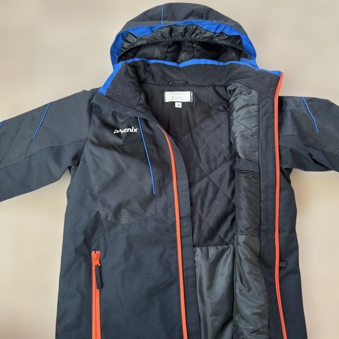 Phenix 子ども用スキーウェア 黒/オレンジ　160