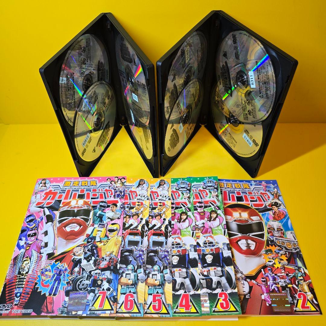 新品ケース交換済み　激走戦隊カーレンジャー　DVD 全8巻セット