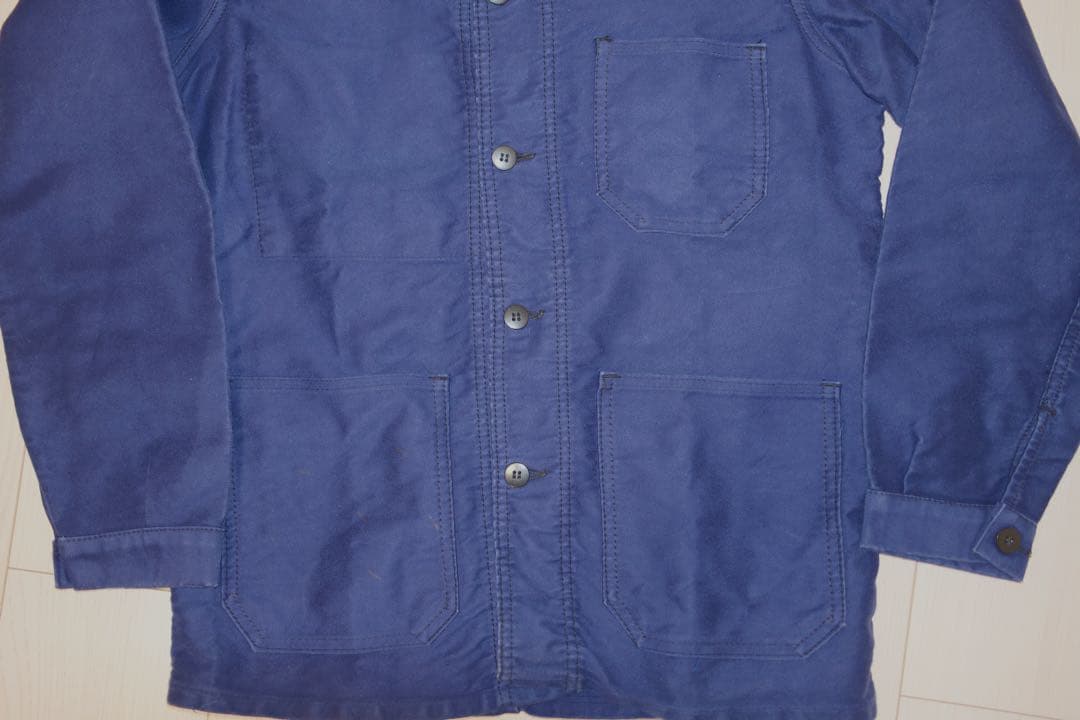 フレンチワークジャケット モールスキン ヴィンテージ ユーロ 40s 50s