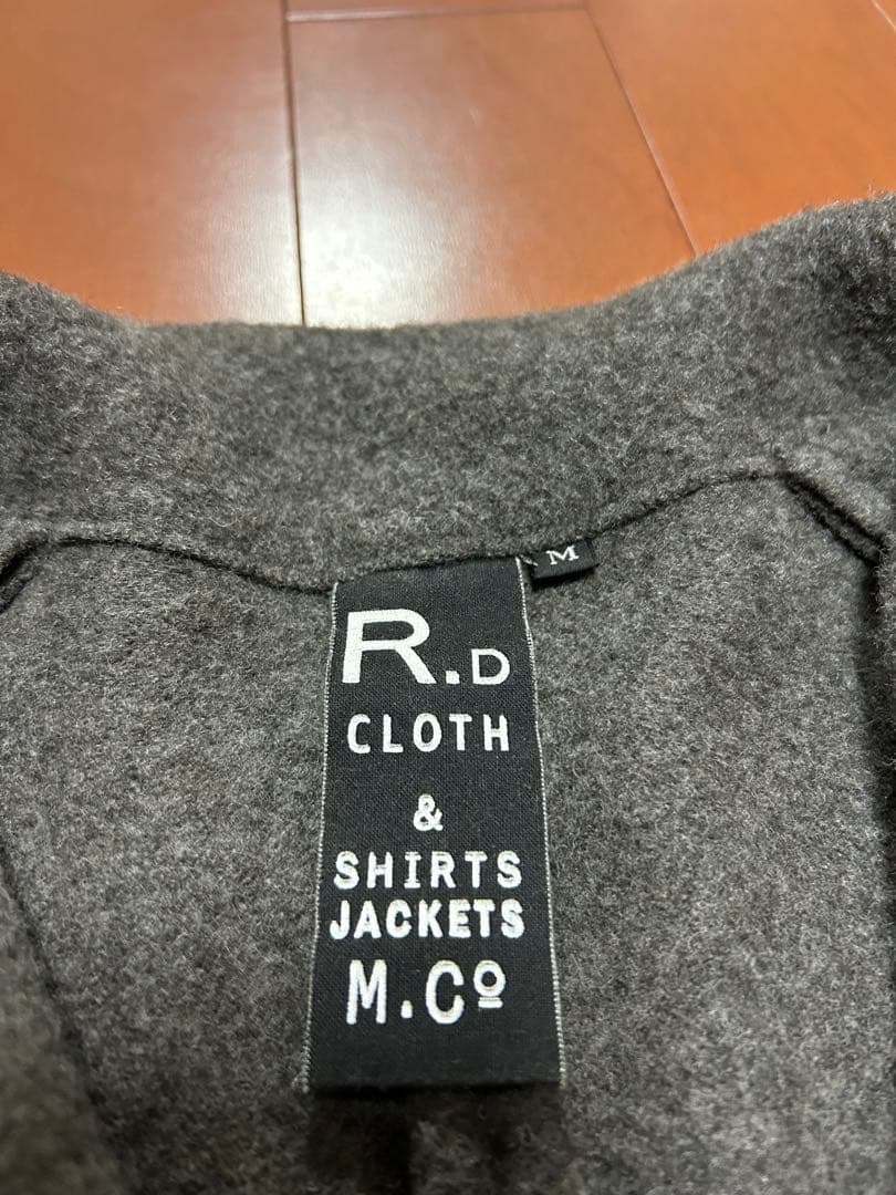 R&D.M.Co- ウール フェルト ブラウン テーラードジャケット