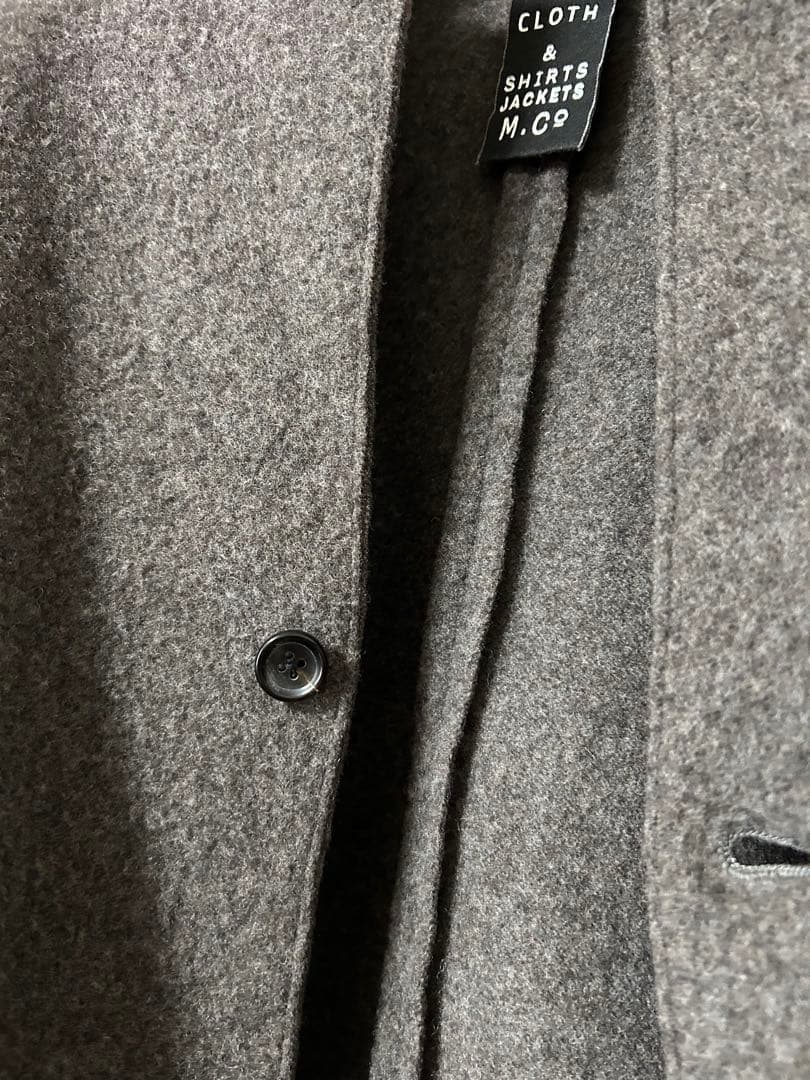 R&D.M.Co- ウール フェルト ブラウン テーラードジャケット