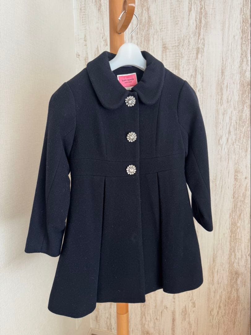 kate spade ネイビーウールコート 130
