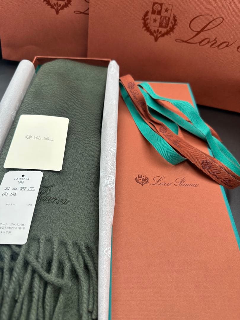 【新品】ロロピアーナ　カシミヤ100% マフラー　ストール