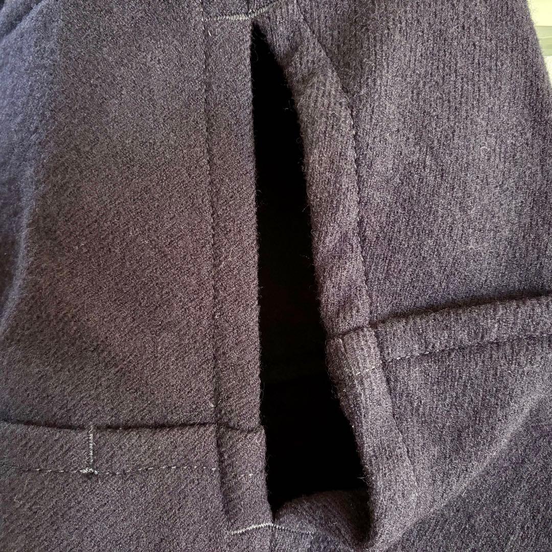 トリココムデギャルソン 毛100% 美品 ボレロ S 濃紺 ポンチョ