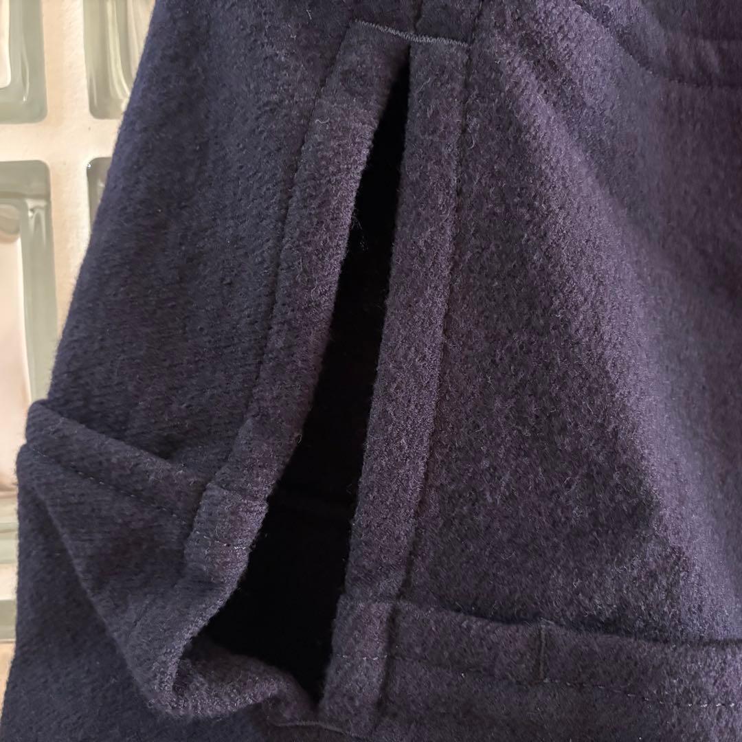 トリココムデギャルソン 毛100% 美品 ボレロ S 濃紺 ポンチョ