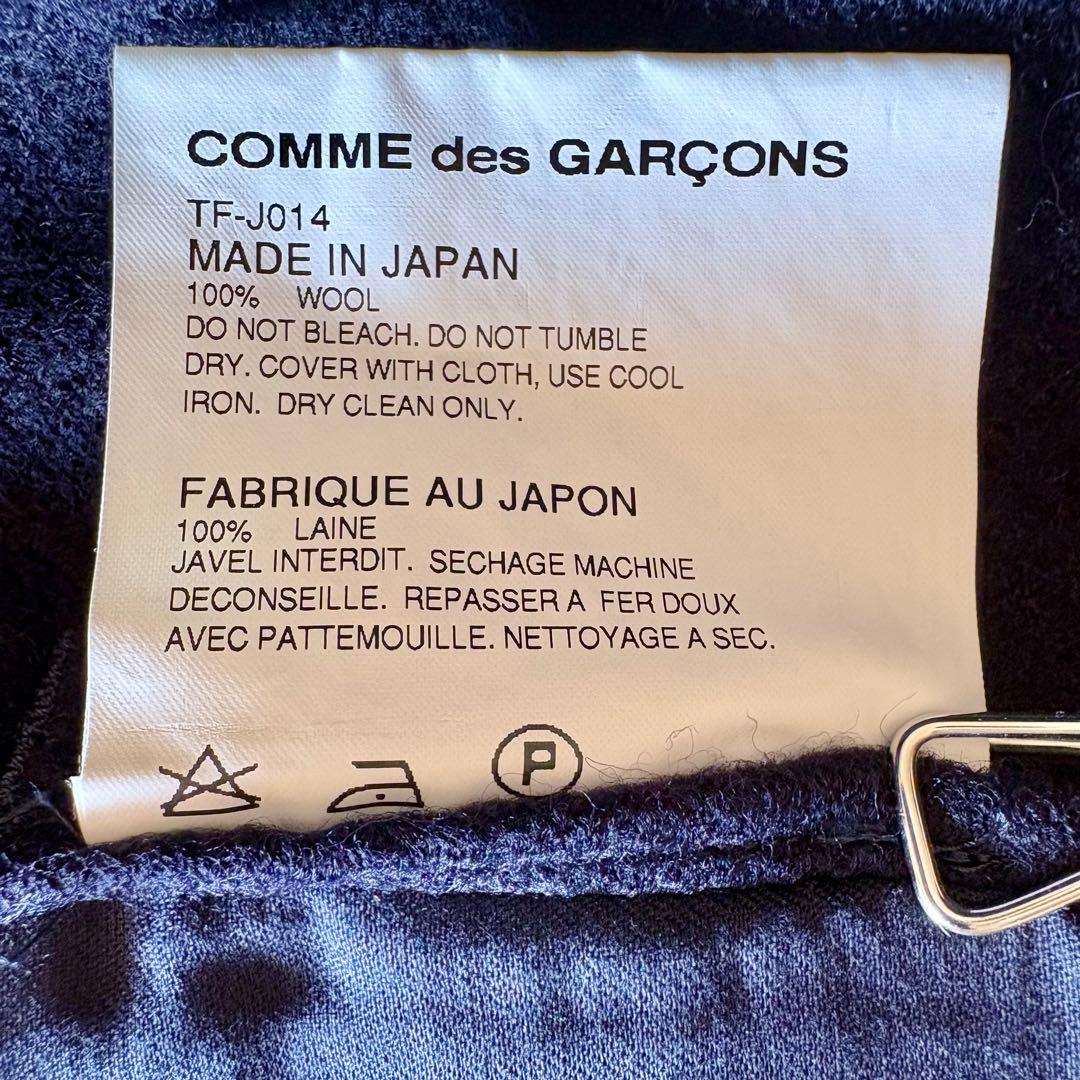 トリココムデギャルソン 毛100% 美品 ボレロ S 濃紺 ポンチョ